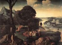 Joachim Patinir - Landscape With St John The baptist Preaching